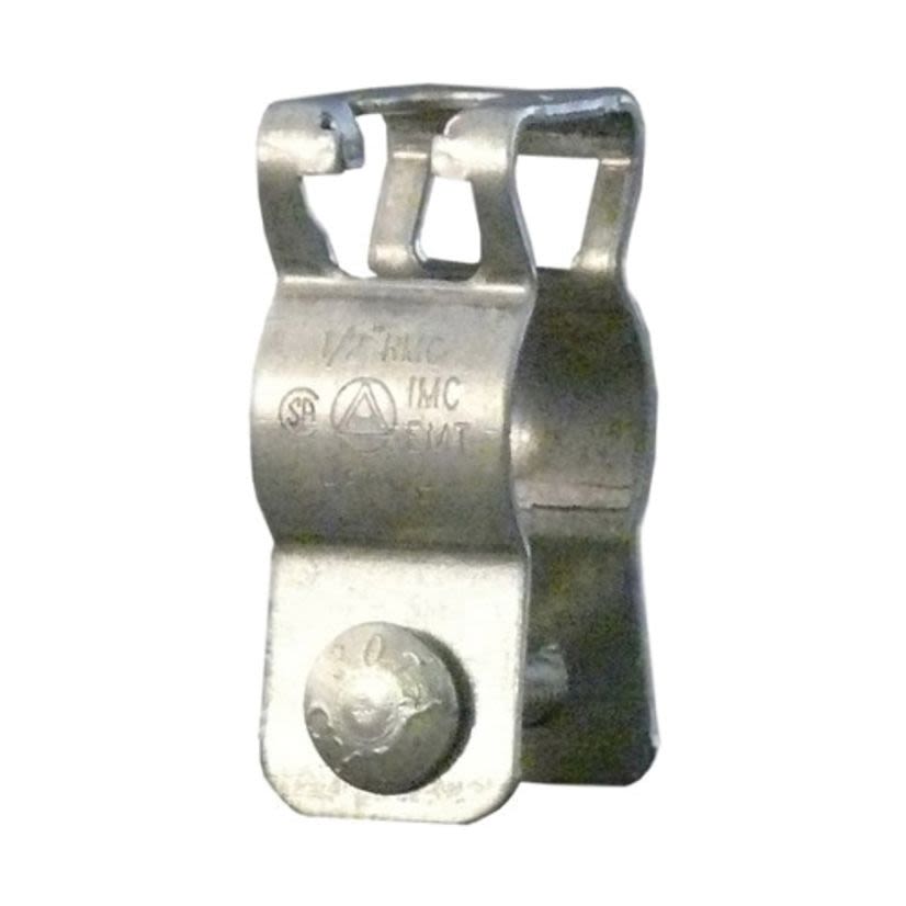 Appleton H-50WB Type H-WB Conduit Hanger With Bolt, 1/2 in, For Use With IMC/EMT/Rigid Metal Conduit, Steel, Zinc Plated